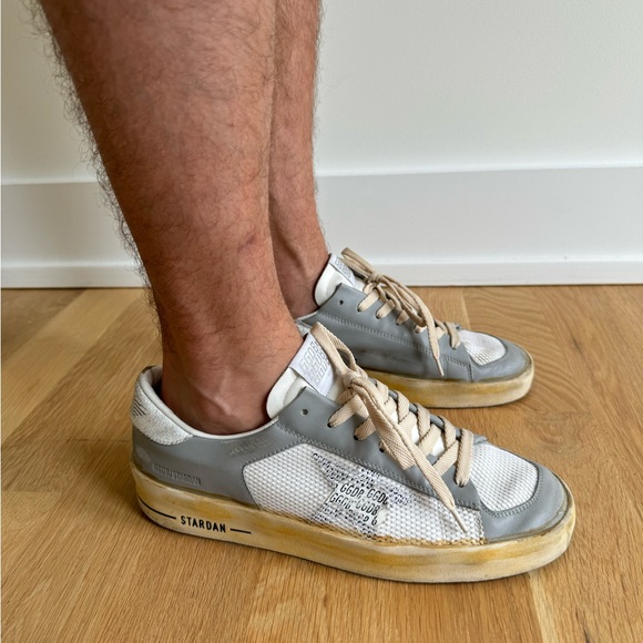 Men's Stardan with white leather star with GGDB print - Size 43 - Picture 5 of 8